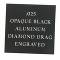 Opaque Black Aluminum Engraving Sheet Stock (12"x24"x0.025")